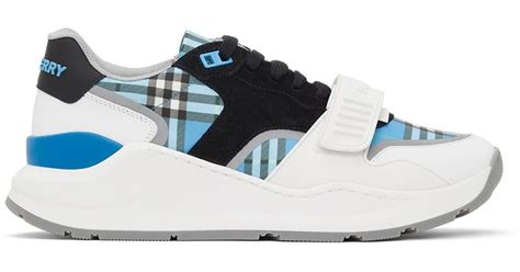 burberry sneakers blue and white|burberry low top sneakers black.